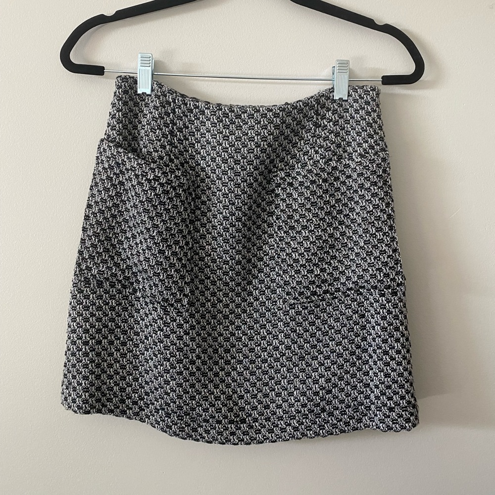 WHO WHAT WEAR Patterned Mini Skirt